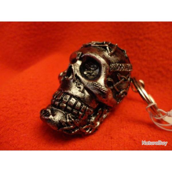porte de cles crane t�te de mort