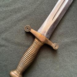 GLAIVE all&eacute;g&eacute; de pompier ou cantini&egrave;re  Mle 1855