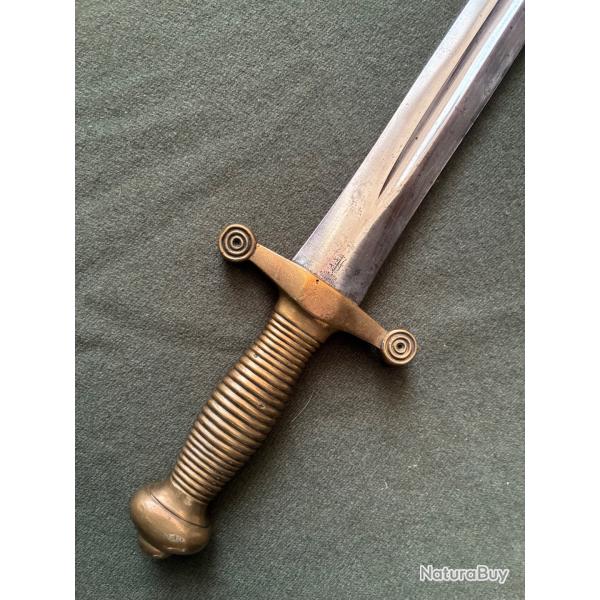 GLAIVE all�g� de pompier ou cantini�re  Mle 1855