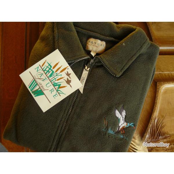 BLOUSON POLAIRE  BRODERIE CANARD  T  XL