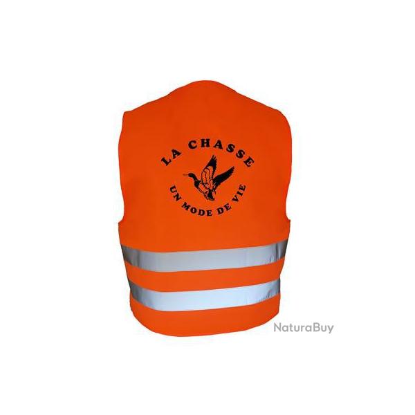 Gilet de chasse Orange - la chasse un mode de vie - canard 2
