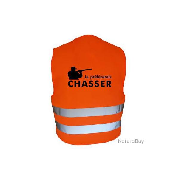 Gilet de chasse Orange - je pr�f�rerais chasser -