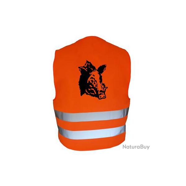 Gilet de chasse Orange - sanglier -