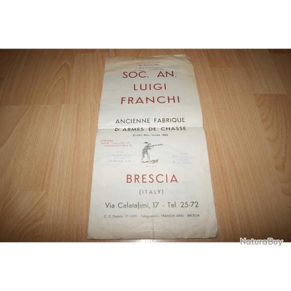 catalogue revue notice fusils poster affiche FRANCHI