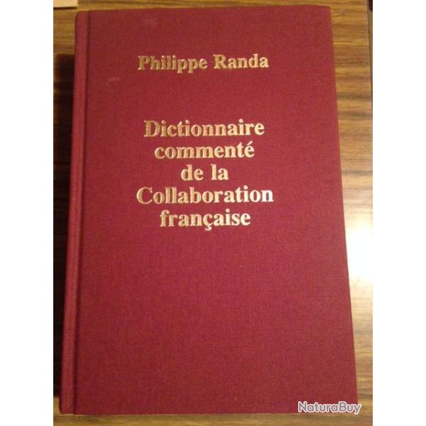 LIVRE "DICTIONNAIRE COMMENTE DE LA COLLABORATION FRANCAISE"