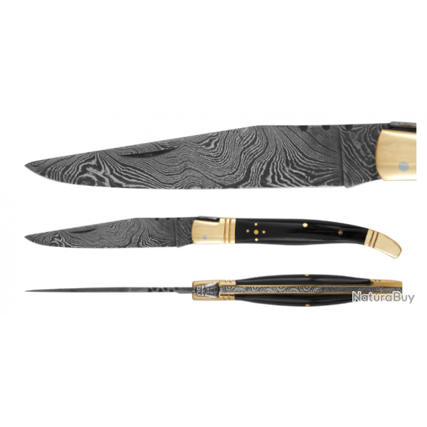 DAMAS - Couteau 12 cm - corne