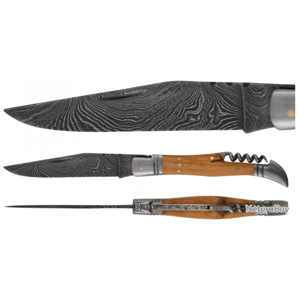 DAMAS - Couteau 12 cm TB - teck