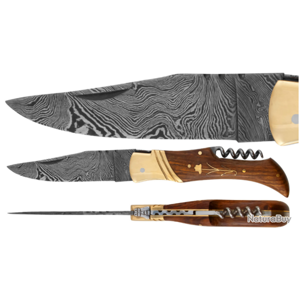 DAMAS - Couteau 11,5 cm TB - palissandre fleur