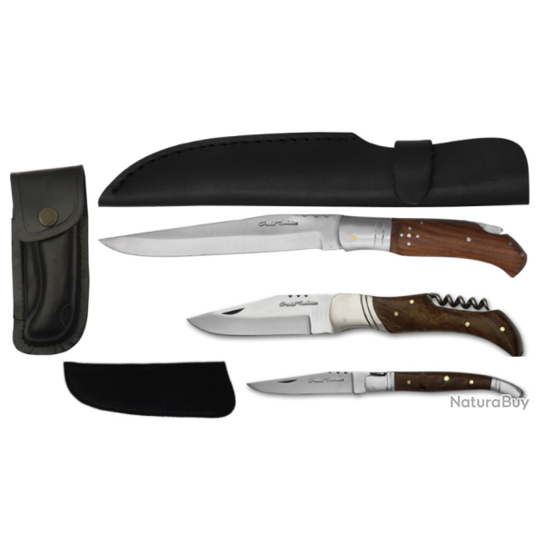 Lot de 3 couteaux & 3 tuis (2)