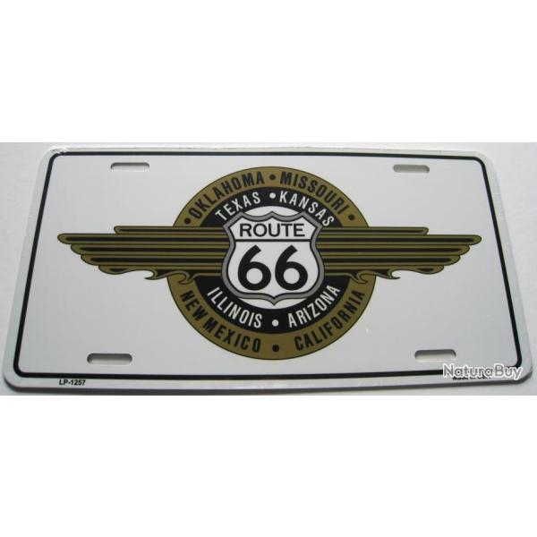 PLAQUE AUTO USA - ROUTE 66 - R�f.1257