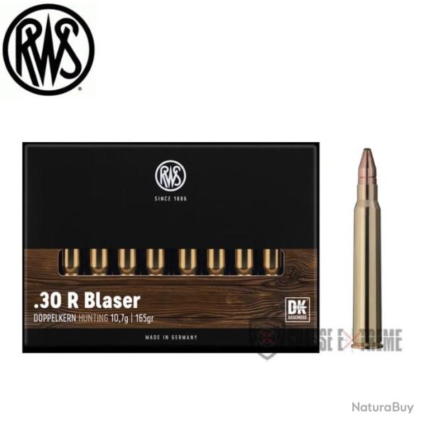 20 Munitions RWS Cal 30R Blaser 165gr DK