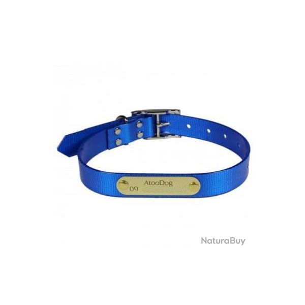 Collier Fluo grav� BLEU