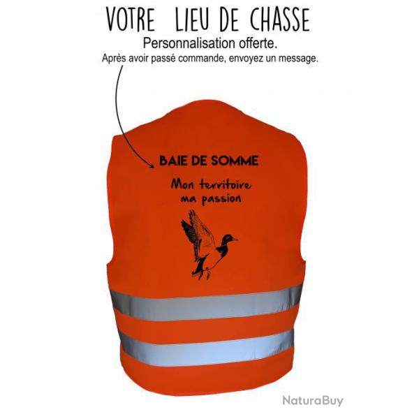 Gilet de chasse Orange - personnalisation canard