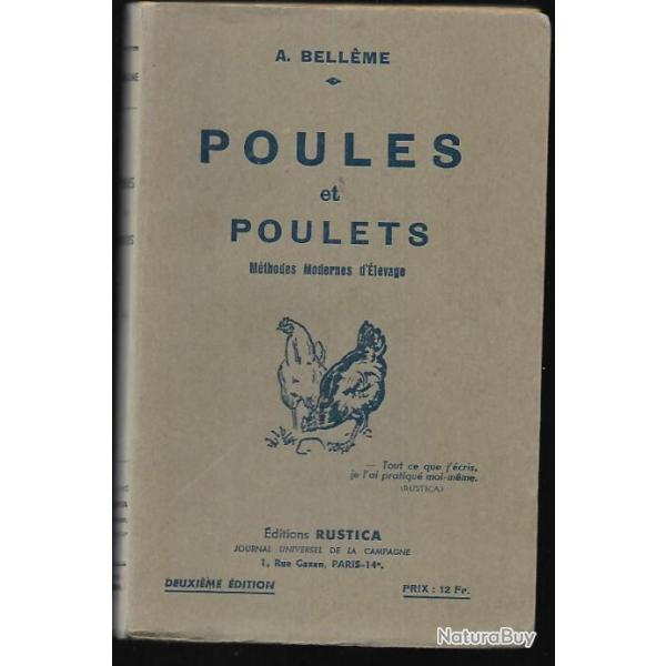 poules et poulets m�thodes modernes d'�levage de a.bell�me , rustica