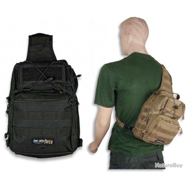 Sac � dos bandouill�re tactique BARBARIC FORCE noir R�f 34470