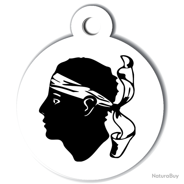 M�daille grav�e pour chien CORSE