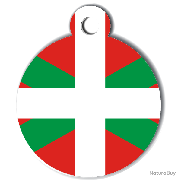 Mdaille grave pour chien PAYS BASQUE