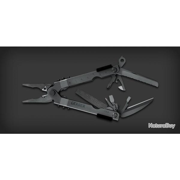 Couteau Pince Gerber MP600 Needlenose Black Military 14 Fonctions Made In USA G0314
