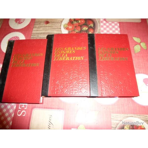 LOT DE 3 LIVRES LES GRANDES  ENIGMES DE LA LIBERATION  tome1 et tome 2 et tome 3