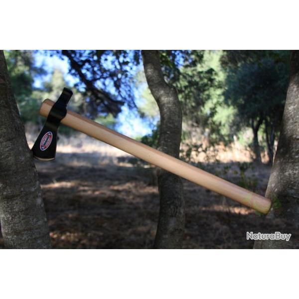 Hache Tomahawk Cold Steel Trail Hawk Axe Carbone 1055 Hickory Handle CS90TH