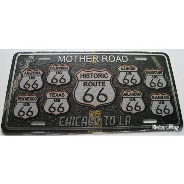 PLAQUE AUTO USA - ROUTE 66 - R�f.8777