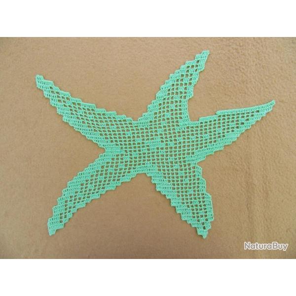 Napperon Etoile de mer. Animaux marin. Linge de table d�coration textile.