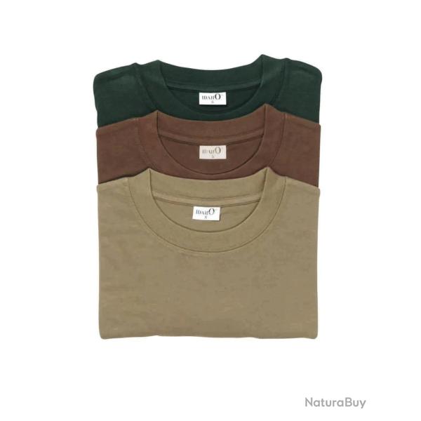 Lot de 3 T shirts unis Percussion