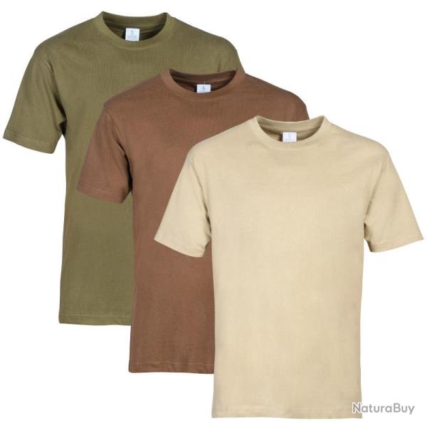 Lot de 3 T shirts unis Idaho