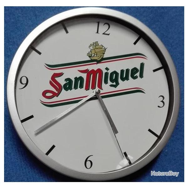 Pendule murale horloge 20 cms SAN MIGUEL BIERE BEER CERVEZA ESPANA