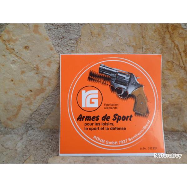 Superbe autcollant RG Armes de Sport ref 01