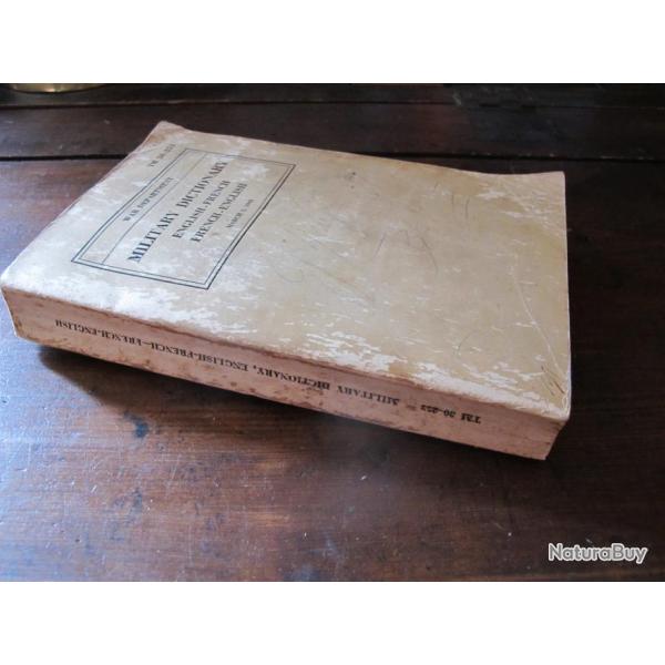 War Department Military Dictionary English French March 1, 1943