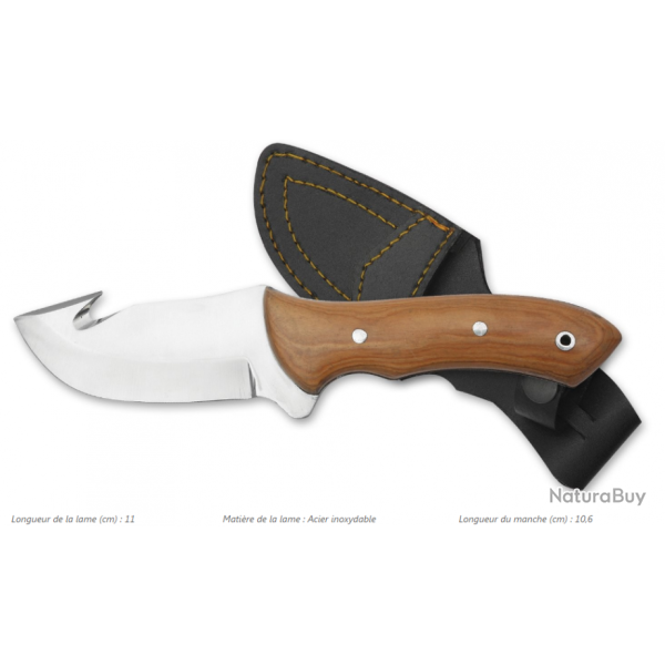 COUTEAU A DEPECER MANCHE EN TECK