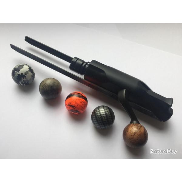Boule de levier XXL 30mm Carbon, Orange, Noyer ou Kryptek pour BLASER R8 - R93,  ....