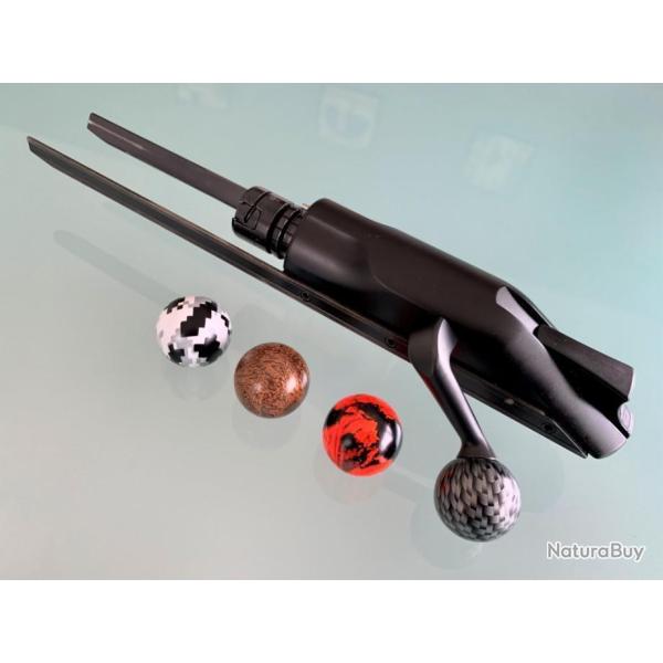 Boule de levier XL 25mm pour BLASER R93 ou R8, ... Carbon, Orange/noir ou Noyer