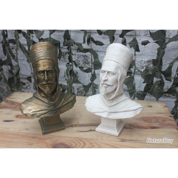 Buste sur socle Blanc ou Bronze d'un Spahis Alg�rien (Fabrication Fran�aise)