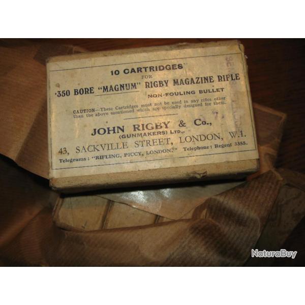Munitions John Rigby .350 Bore Magnum