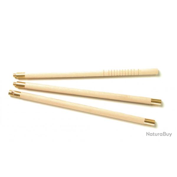 Baguette de nettoyage en bois pour canons (3 pices)