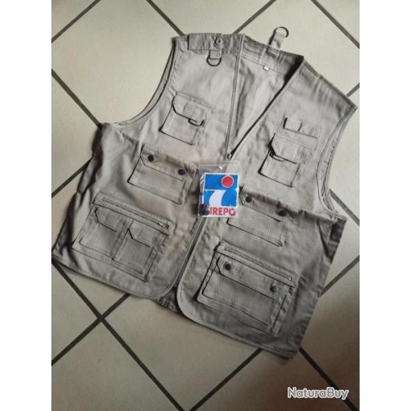 Beau gilet multipoches XL