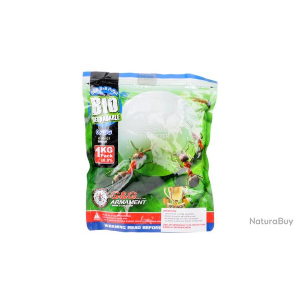 Billes Airsoft  Bio G&G 0.28g 1Kg
