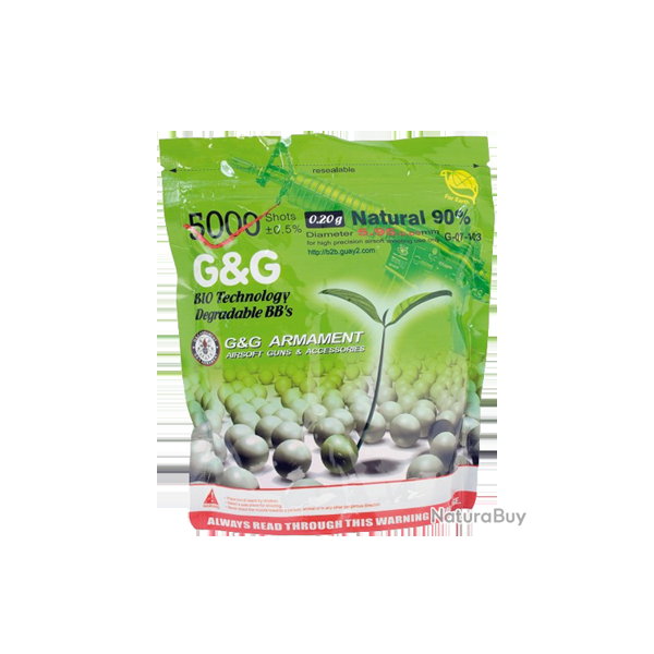 Billes airsoft Bio G&G 0.2g 1Kg
