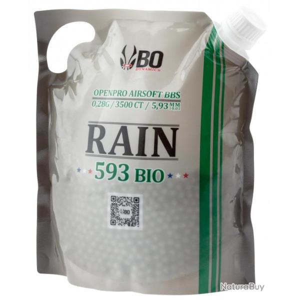 Billes airsoft BO RAIN Bio 0.28 g Sachet 3500