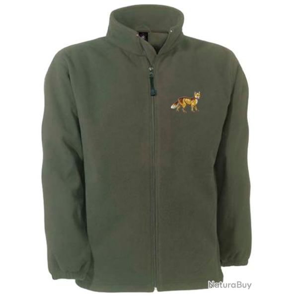 Veste micropolaire Coupe-vent Imperm�able Respirante avec broderie Renard