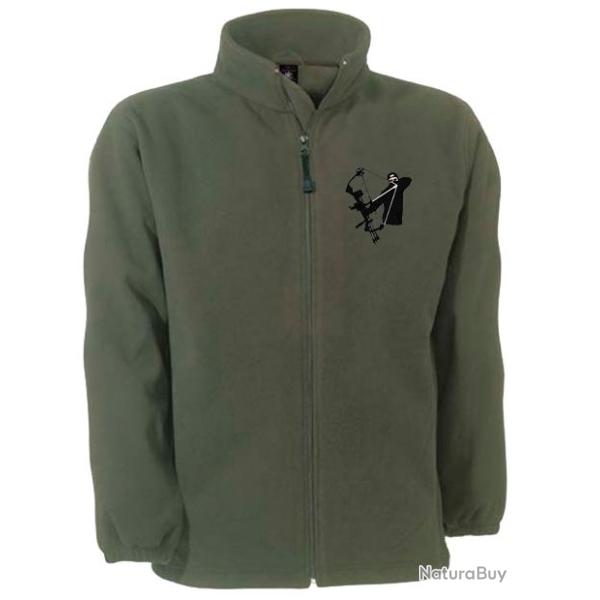 Veste micropolaire Coupe-vent Imperm�able Respirante avec broderie Chasseur � l'arc