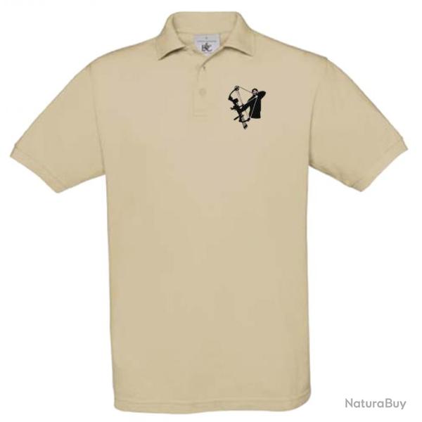 Polo brod� chasseur arc � poulies