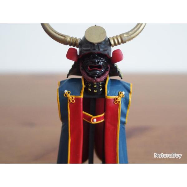 Samoura� en plomb peint � la main