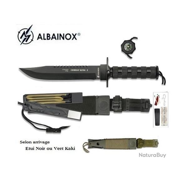 Couteau de survie / combat king1 Noir