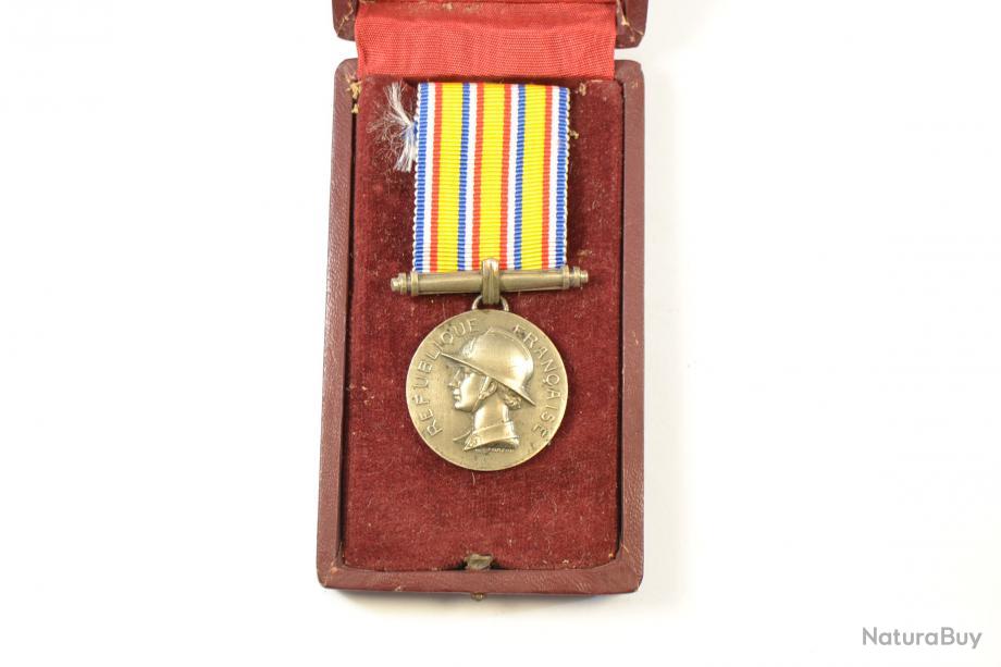 Médaille Honneur Sapeurs-Pompiers 20 Ans – Zamak Argenté, Édition Ancienneté