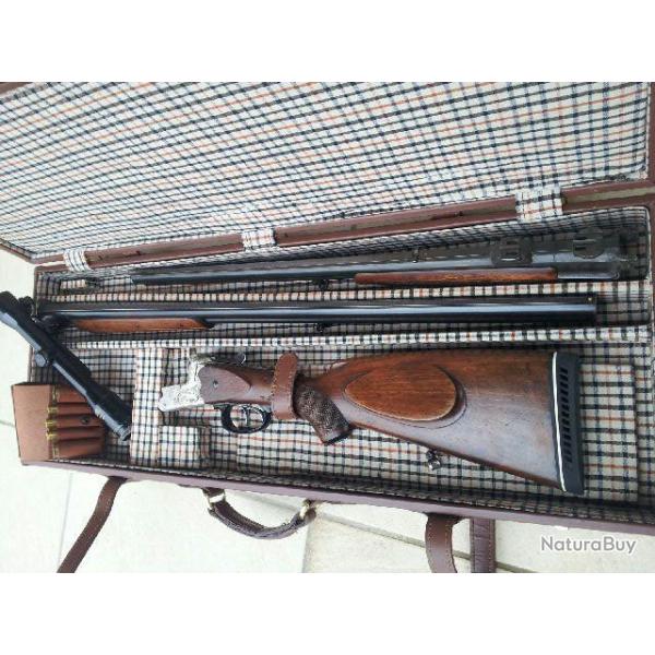 Combin� Heym avec 2 canons 16/16 et 16/7.57 lunette