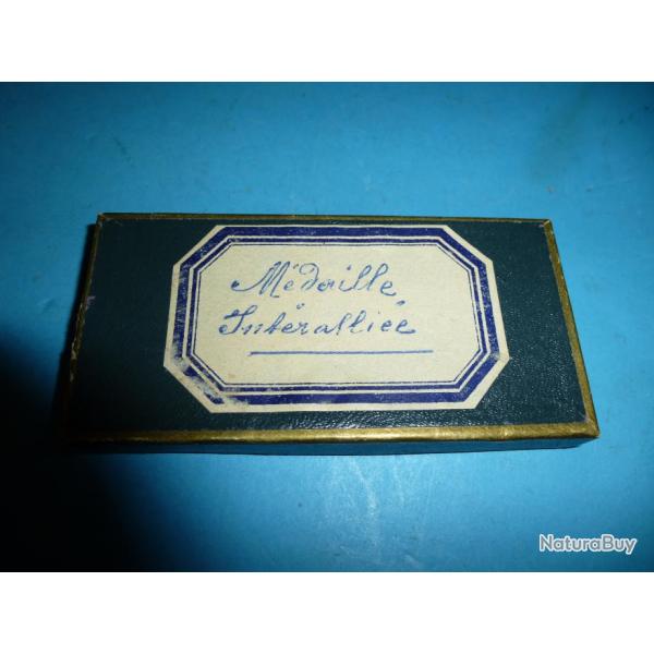 + MEDAILLE INTERALLIE  DANS SA BOITE ET SA MINIATURE