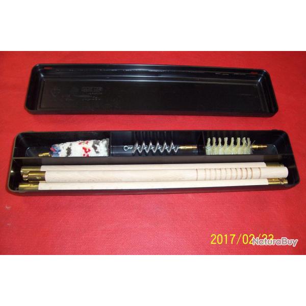 kit baguette  hetre, 3 brosses calibre 20